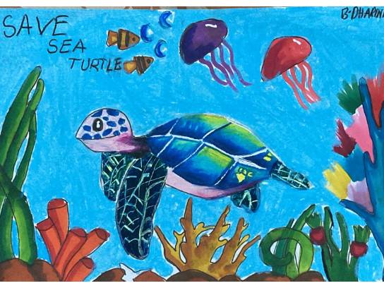 "Save the Turtles" by Dharini

This artwork was submitted to our 3nd annual By Kids (& Kids at Heart), For Kids! art auction earlier in the year. Click on the picture to see more wonderful submissions!
